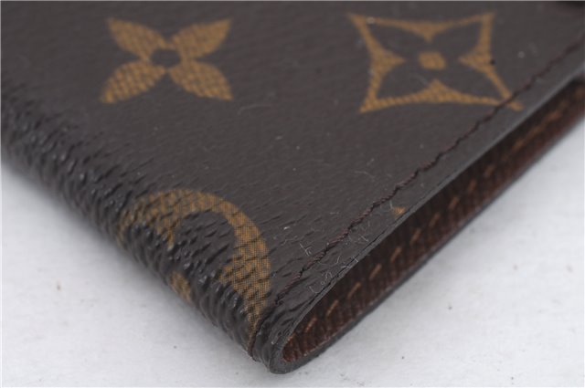 Auth Louis Vuitton Monogram Porte Cartes Credit Pression M60937 Card Case 0621D