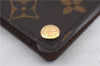 Auth Louis Vuitton Monogram Porte Cartes Credit Pression M60937 Card Case 0621D