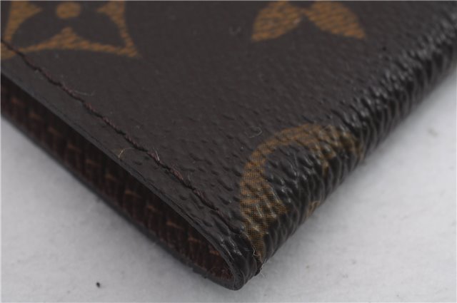 Auth Louis Vuitton Monogram Porte Cartes Credit Pression M60937 Card Case 0621D