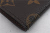 Auth Louis Vuitton Monogram Porte Cartes Credit Pression M60937 Card Case 0621D
