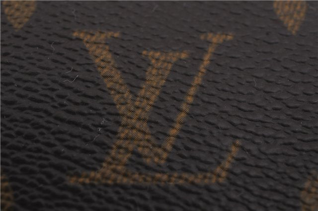 Auth Louis Vuitton Monogram Porte Cartes Credit Pression M60937 Card Case 0621D