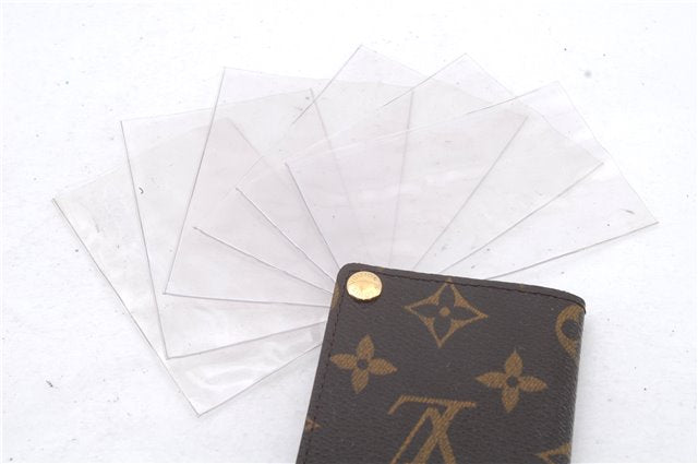 Auth Louis Vuitton Monogram Porte Cartes Credit Pression M60937 Card Case 0621D