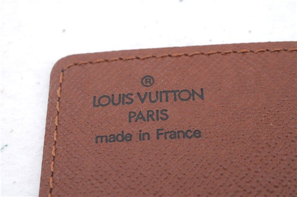 Auth Louis Vuitton Monogram Porte Cartes Credit Pression M60937 Card Case 0621D
