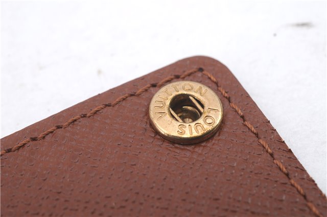 Auth Louis Vuitton Monogram Porte Cartes Credit Pression M60937 Card Case 0621D