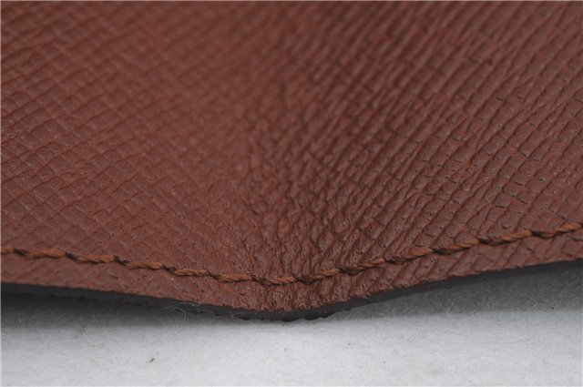 Auth Louis Vuitton Monogram Porte Cartes Credit Pression M60937 Card Case 0621D