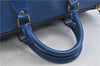 Authentic Louis Vuitton Epi Speedy 30 Hand Bag Blue M43005 LV 0623D