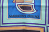 Authentic HERMES Carre 65 Scarf "WASHINGTON'S CARRIAGE" Silk Blue Box 0625D