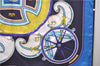 Authentic HERMES Carre 65 Scarf "WASHINGTON'S CARRIAGE" Silk Blue Box 0625D