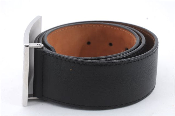 Authentic Louis Vuitton Ceinture Jeans Belt Size 80cm 31.5" Black M6812 LV 0626D