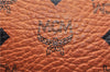 Authentic MCM Visetos Leather Vintage 2Way Shoulder Hand Boston Bag Brown 0626F