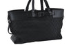 Authentic GUCCI Shoulder Tote Hand Bag GG Canvas Leather 106251 Black 0627E