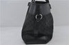 Authentic GUCCI Shoulder Tote Hand Bag GG Canvas Leather 106251 Black 0627E