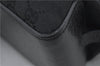 Authentic GUCCI Shoulder Tote Hand Bag GG Canvas Leather 106251 Black 0627E