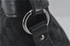 Authentic GUCCI Shoulder Tote Hand Bag GG Canvas Leather 106251 Black 0627E