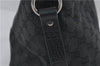 Authentic GUCCI Shoulder Tote Hand Bag GG Canvas Leather 106251 Black 0627E