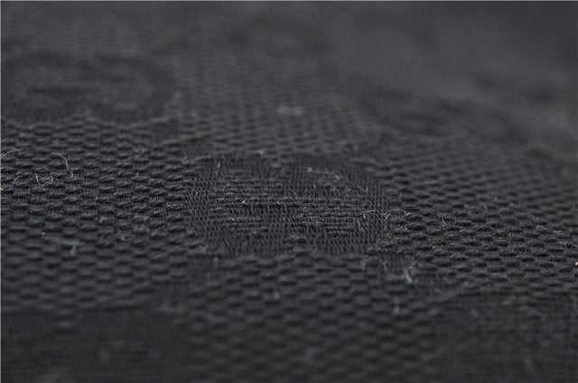 Authentic GUCCI Shoulder Tote Hand Bag GG Canvas Leather 106251 Black 0627E