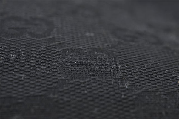 Authentic GUCCI Shoulder Tote Hand Bag GG Canvas Leather 106251 Black 0627E