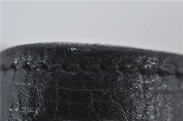 Authentic GUCCI Shoulder Tote Hand Bag GG Canvas Leather 106251 Black 0627E