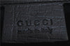 Authentic GUCCI Shoulder Tote Hand Bag GG Canvas Leather 106251 Black 0627E