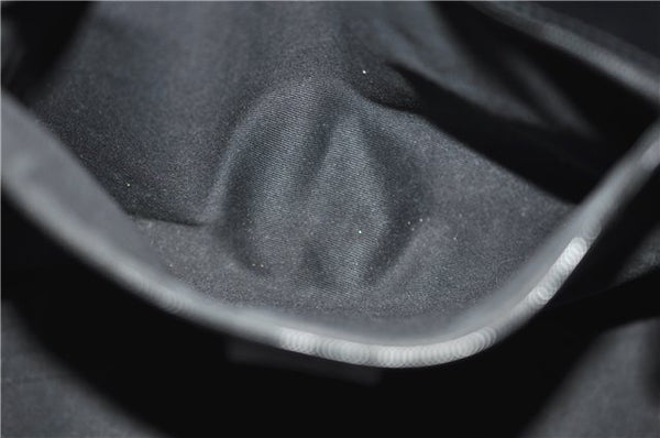 Authentic GUCCI Shoulder Tote Hand Bag GG Canvas Leather 106251 Black 0627E