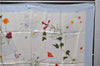 Authentic HERMES Carre 90 Scarf "Des fleurs pour le dire" Silk Light Blue 0628D