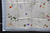 Authentic HERMES Carre 90 Scarf "Des fleurs pour le dire" Silk Light Blue 0628D
