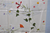 Authentic HERMES Carre 90 Scarf "Des fleurs pour le dire" Silk Light Blue 0628D
