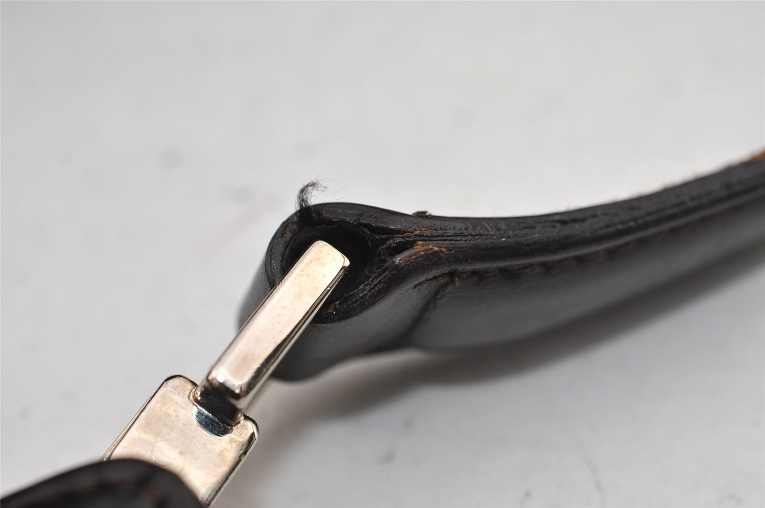 Authentic GUCCI Vintage Shoulder Hand Bag Nylon Leather Brown 0629I