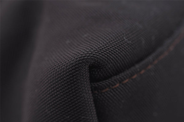 Authentic GUCCI Vintage Shoulder Hand Bag Nylon Leather Brown 0629I