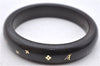 Auth Louis Vuitton Bracelet Sylvania TPM Wood Brown Gold M66010 LV Box 0630D