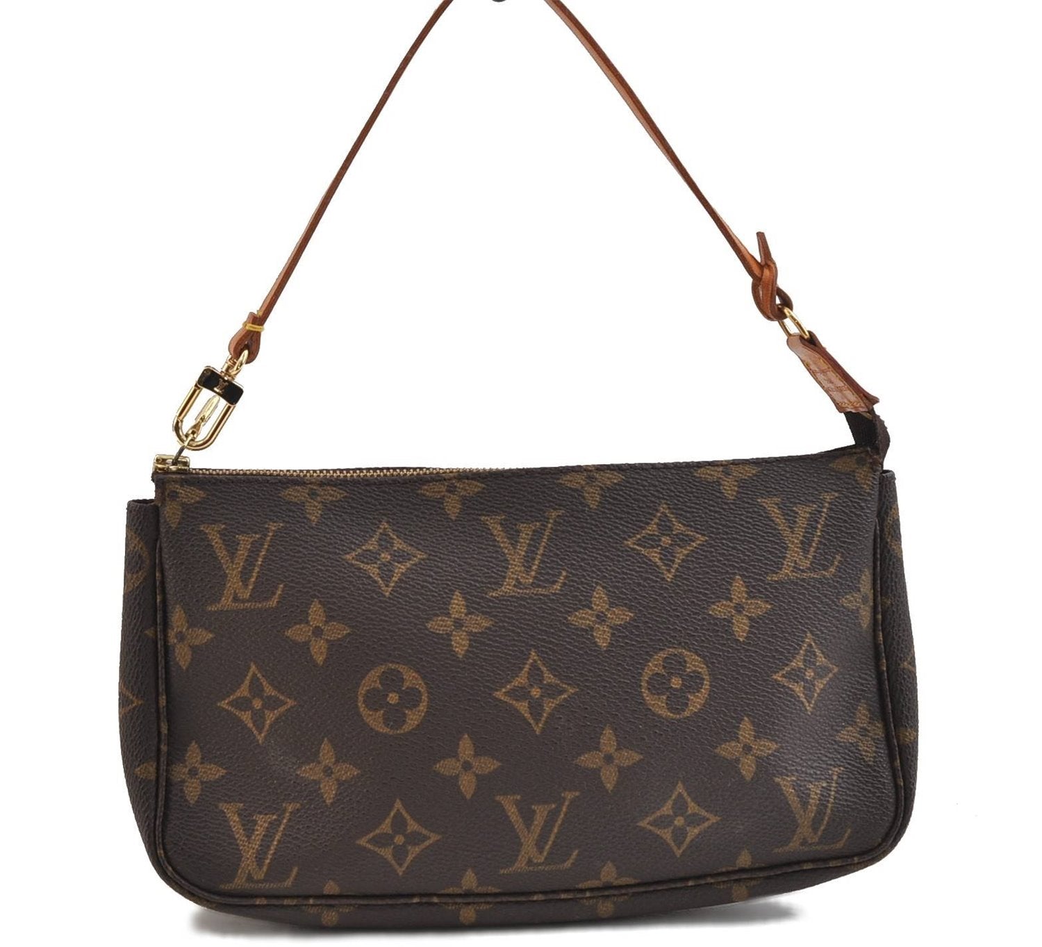 Authentic Louis Vuitton Monogram Pochette Accessoires Pouch M51980 LV 0631D