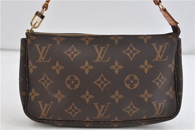 Authentic Louis Vuitton Monogram Pochette Accessoires Pouch M51980 LV 0631D