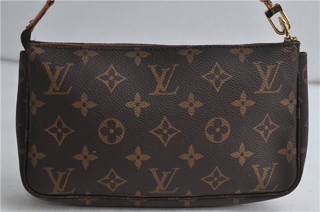 Authentic Louis Vuitton Monogram Pochette Accessoires Pouch M51980 LV 0631D