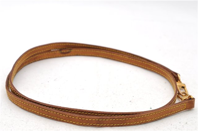 Authentic Louis Vuitton Leather Shoulder Strap Beige 48