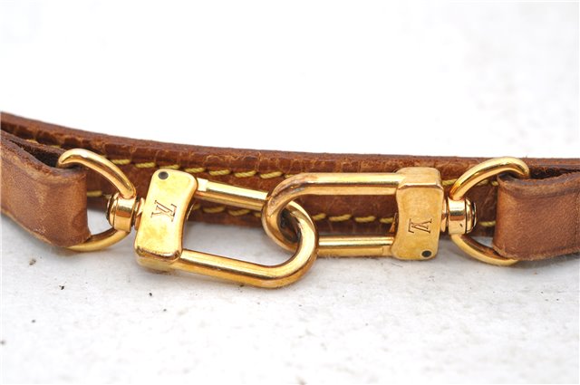 Authentic Louis Vuitton Leather Shoulder Strap Beige 48