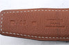 Authentic HERMES Constance Ladies Leather Belt Size 85cm 33.5" Black Brown 0647D