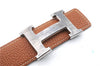 Authentic HERMES Constance Ladies Leather Belt Size 90cm 35.4" Brown Black 0649D