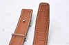 Auth HERMES Mini Constance Ladies Leather Belt Size 65cm 25.6" Black Brown 0650D