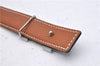 Auth HERMES Mini Constance Ladies Leather Belt Size 65cm 25.6" Black Brown 0650D