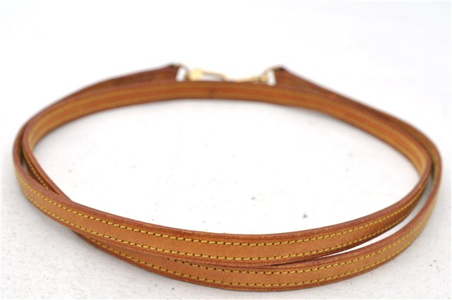 Authentic Louis Vuitton Leather Shoulder Strap Beige 47.2