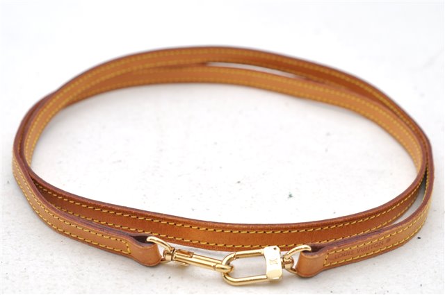 Authentic Louis Vuitton Leather Shoulder Strap Beige 46.9