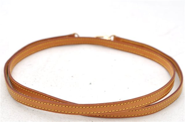Authentic Louis Vuitton Leather Shoulder Strap Beige 46.9" LV 0654D