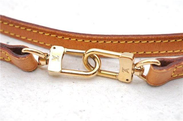Authentic Louis Vuitton Leather Shoulder Strap Beige 46.9
