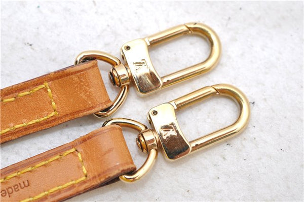 Authentic Louis Vuitton Leather Shoulder Strap Beige 46.9" LV 0654D
