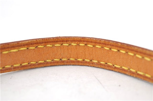 Authentic Louis Vuitton Leather Shoulder Strap Beige 46.9" LV 0654D