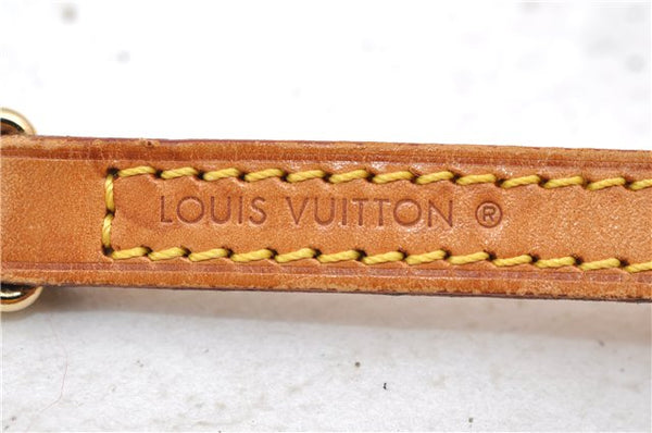 Authentic Louis Vuitton Leather Shoulder Strap Beige 46.9" LV 0654D