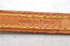 Authentic Louis Vuitton Leather Shoulder Strap Beige 46.9" LV 0654D