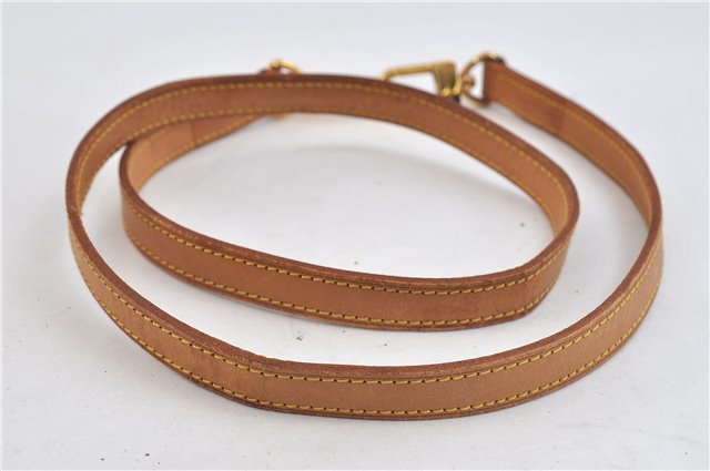 Authentic Louis Vuitton Leather Shoulder Strap Beige 39