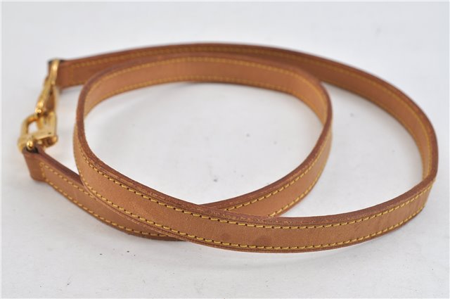 Authentic Louis Vuitton Leather Shoulder Strap Beige 39