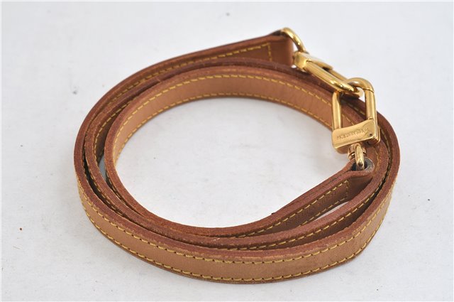 Authentic Louis Vuitton Leather Shoulder Strap Beige 39